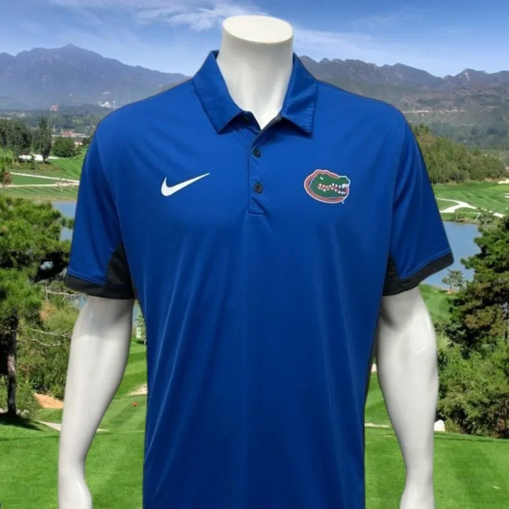 Nike Dri Fit University of Florida Gators New Era Sideline Golf Polo Shirt XL